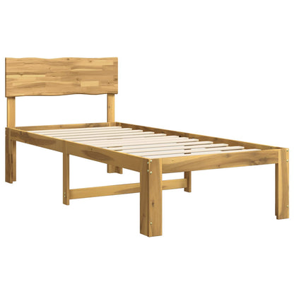 Eenpersoonsbed met hoofdbord ROSTOCK Wit 80 x 200 cm
