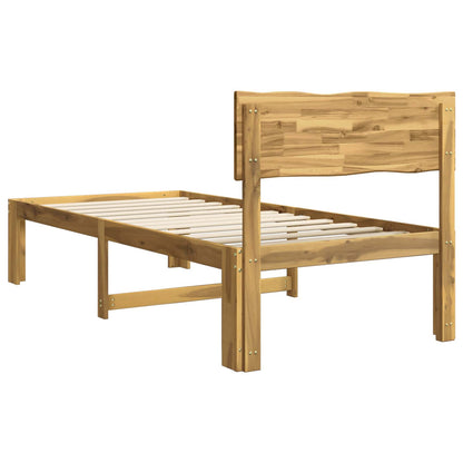 Eenpersoonsbed met hoofdbord ROSTOCK Wit 80 x 200 cm