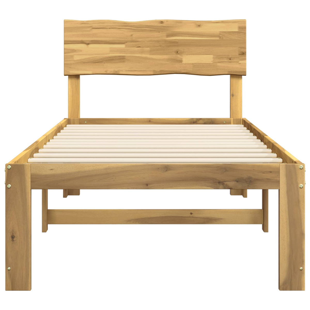 Eenpersoonsbed met hoofdbord ROSTOCK Wit 80 x 200 cm