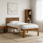 Eenpersoonsbed massief acaciahout 90x200 cm naturel