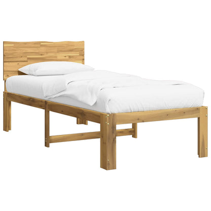 Eenpersoonsbed met hoofdbord ROSTOCK Wit 90 x 200 cm