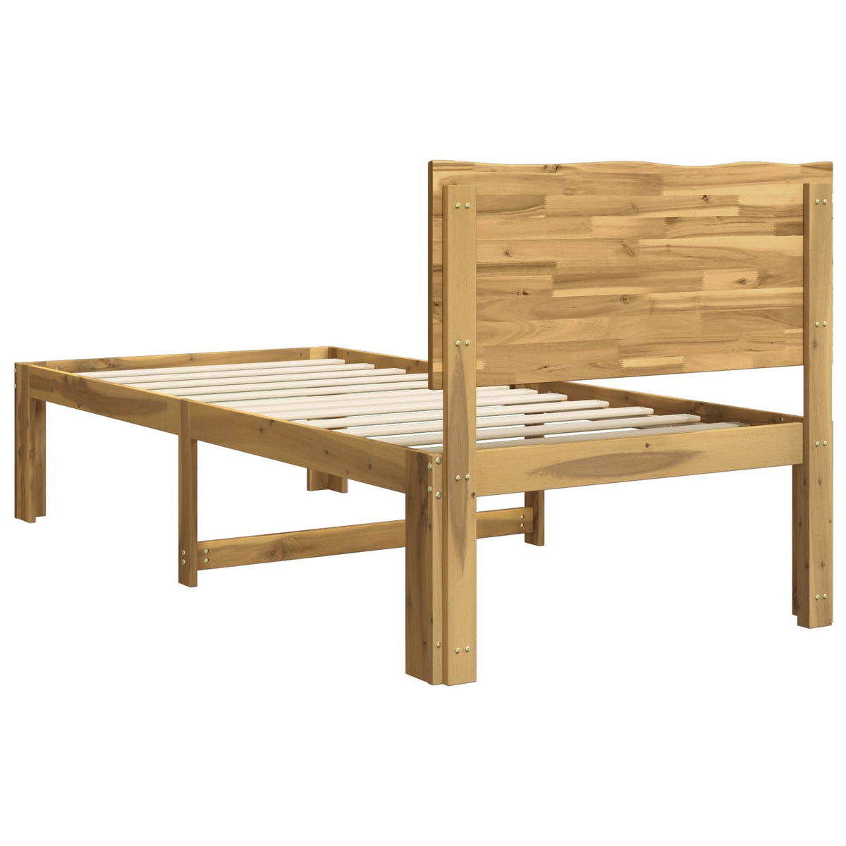 Eenpersoonsbed met hoofdbord ROSTOCK Wit 100 x 200 cm