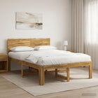 Bed 120x200 cm massief acaciahout wit