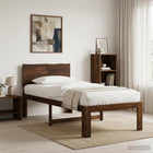 Bed 75x190 cm massief acaciahout donkerbruin
