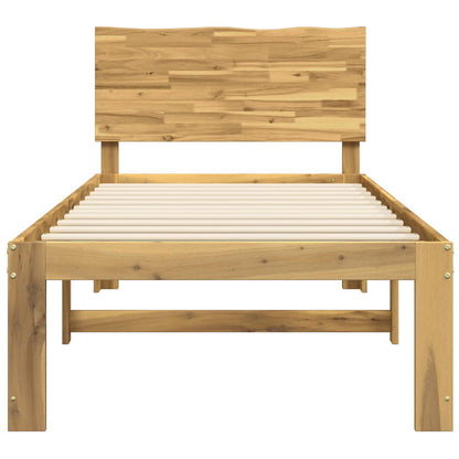 Eenpersoonsbed met hoofdbord ROSTOCK Wit 75 x 190 cm