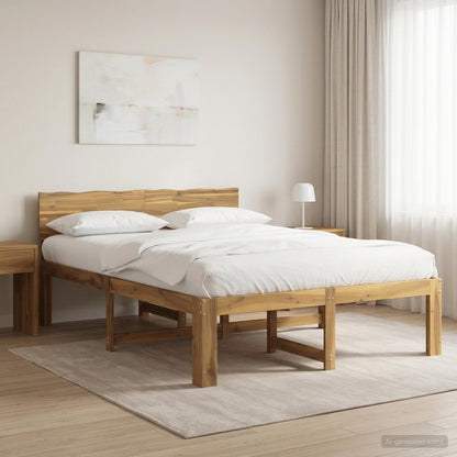 Tweepersoonsbed met hoofdeinde ROSTOCK Wit 120 x 190 cm