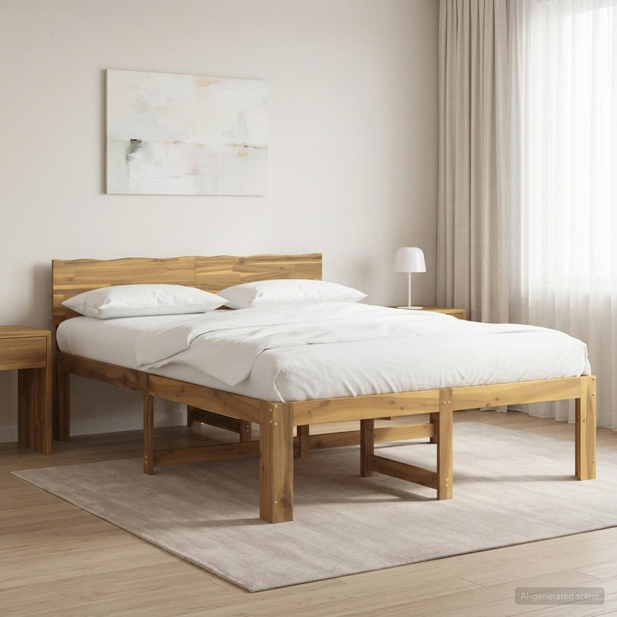 Tweepersoonsbed met hoofdeinde ROSTOCK Wit 120 x 190 cm