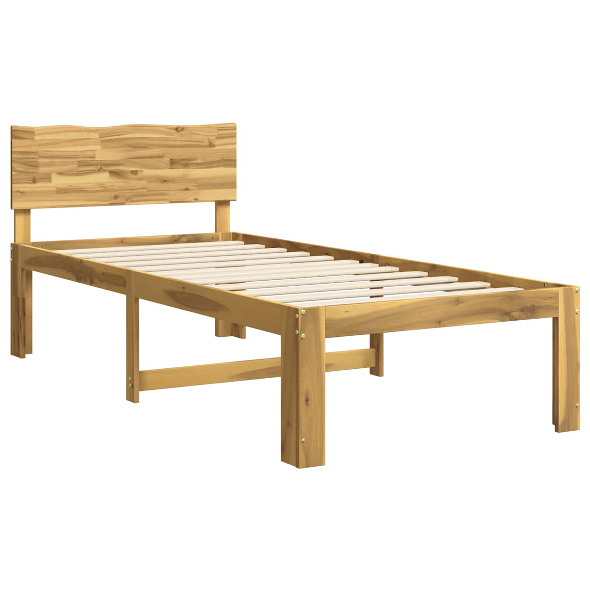 Eenpersoonsbed met hoofdbord ROSTOCK Wit 80 x 200 cm
