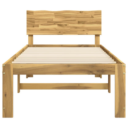 Eenpersoonsbed met hoofdbord ROSTOCK Wit 80 x 200 cm