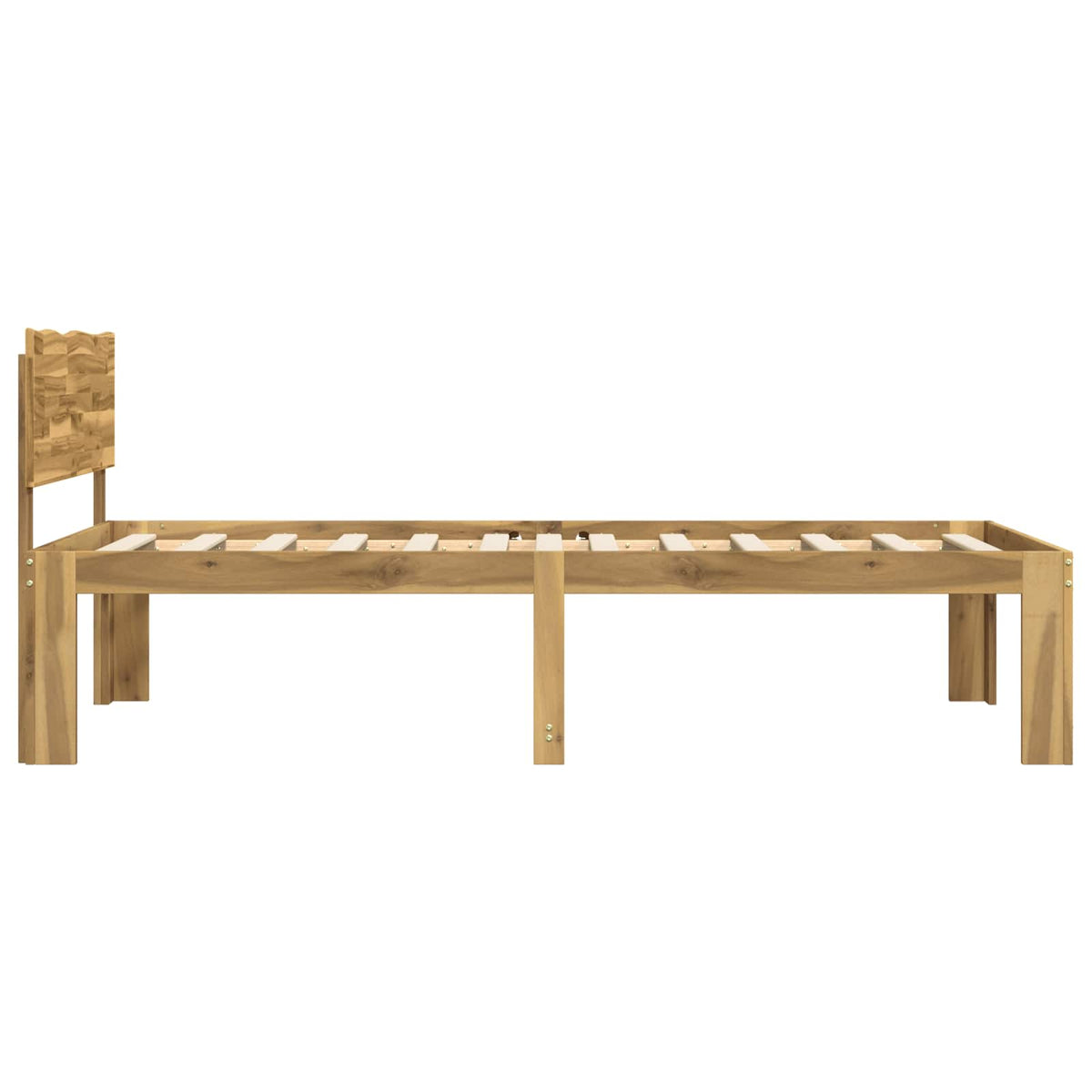 Eenpersoonsbed met hoofdbord ROSTOCK Wit 80 x 200 cm