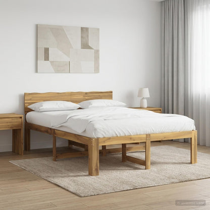 Tweepersoonsbed met hoofdeinde ROSTOCK Wit 120 x 200 cm