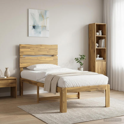 Eenpersoonsbed met hoofdbord ROSTOCK Wit 75 x 190 cm