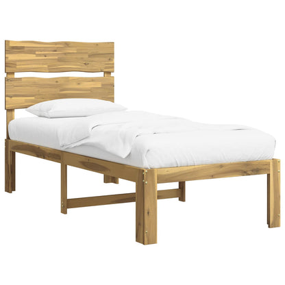 Eenpersoonsbed met hoofdbord ROSTOCK Wit 90 x 190 cm