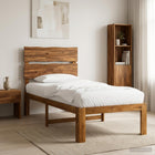 Eenpersoonsbed massief acaciahout 80x200 cm naturel