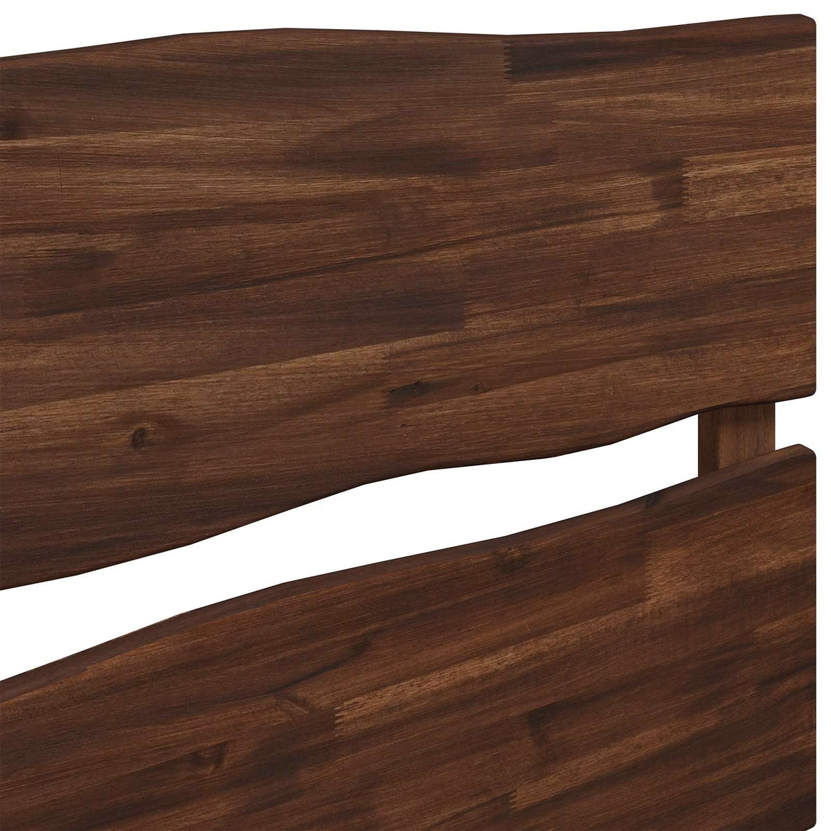 Eenpersoonsbed met hoofdbord ROSTOCK Donkerbruin 100 x 200 cm