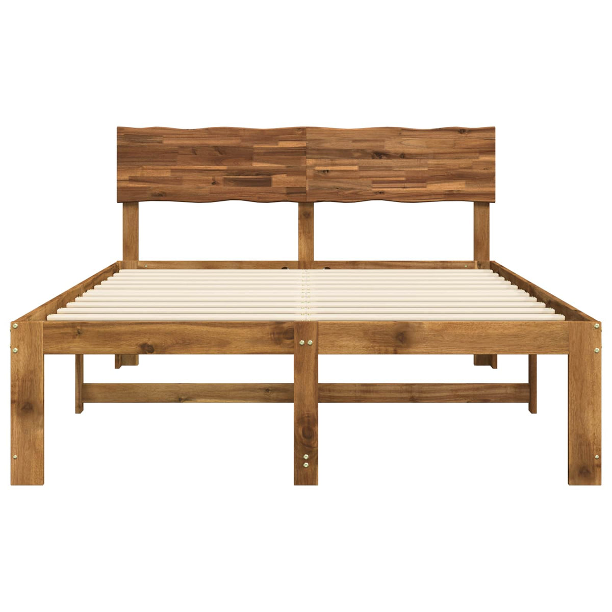 Tweepersoonsbed met hoofdeinde ROSTOCK Naturel 137 x 190 cm