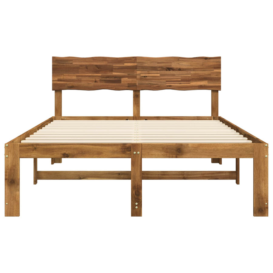 Tweepersoonsbed met hoofdeinde ROSTOCK Naturel 137 x 190 cm