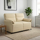Bank crème polyester metaal MDF multiplex