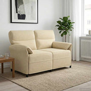 Bank crème polyester metaal MDF multiplex