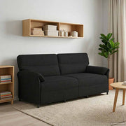 3-zits bank 198x83x95 cm stof zwart