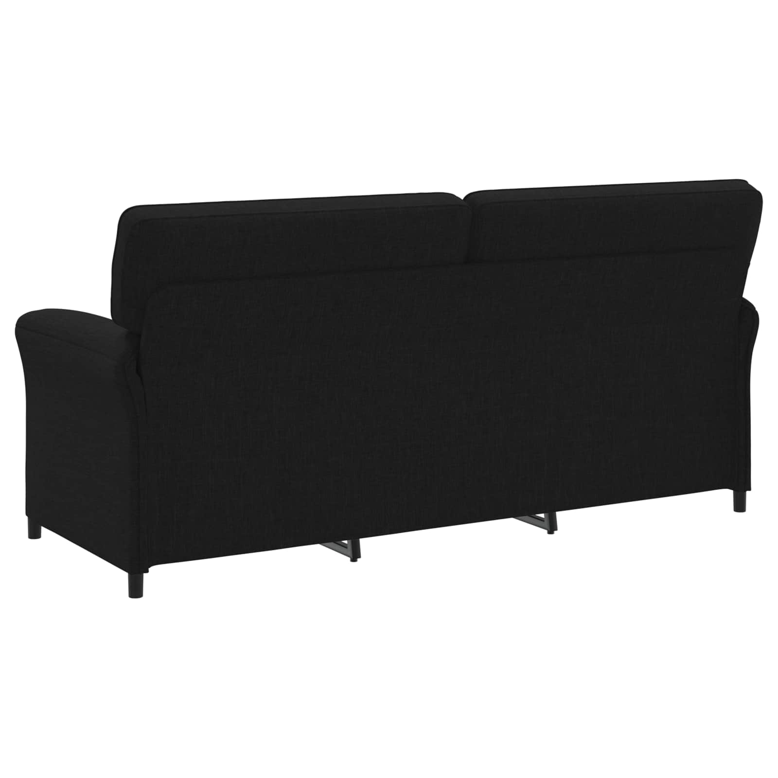 3-Zits Bank Zwart 198 x 83 x 95 cm Stof