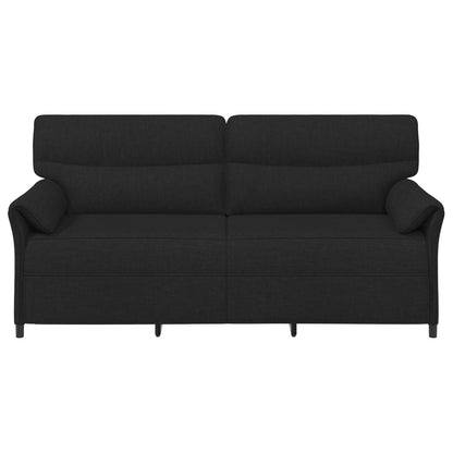3-Zits Bank Zwart 198 x 83 x 95 cm Stof