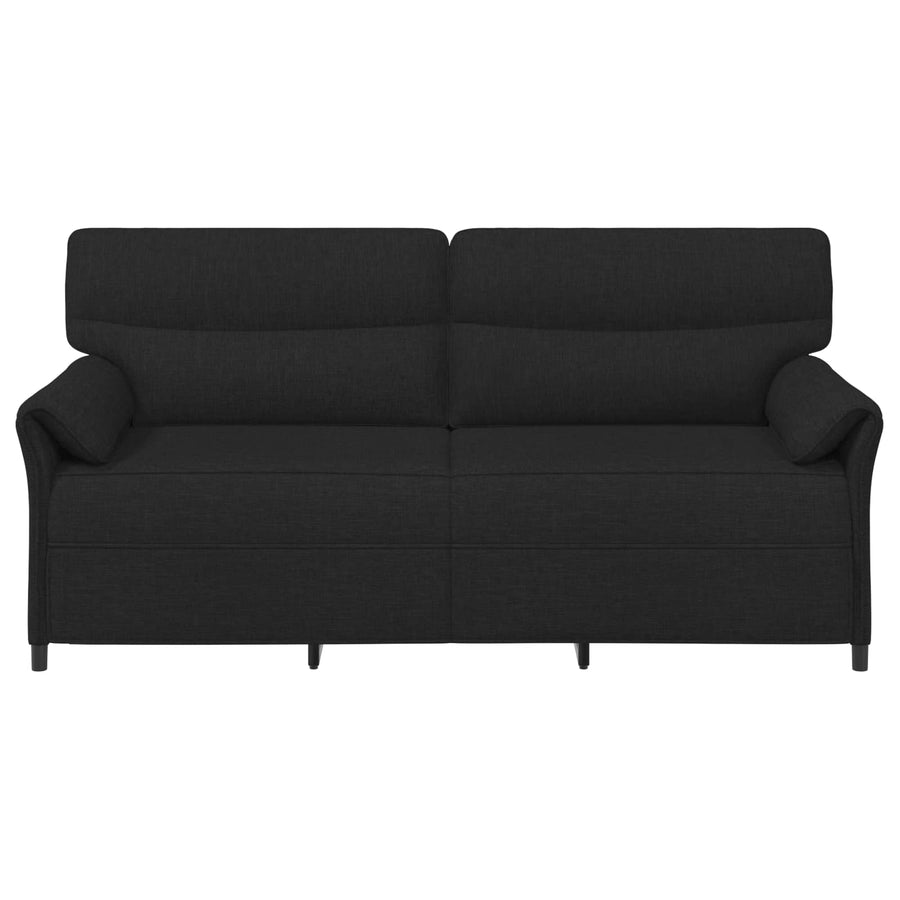 3-Zits Bank Zwart 198 x 83 x 95 cm Stof