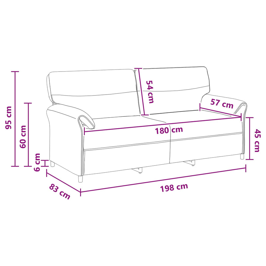 Bank 100% polyester metalen frame MDF, Multiplex