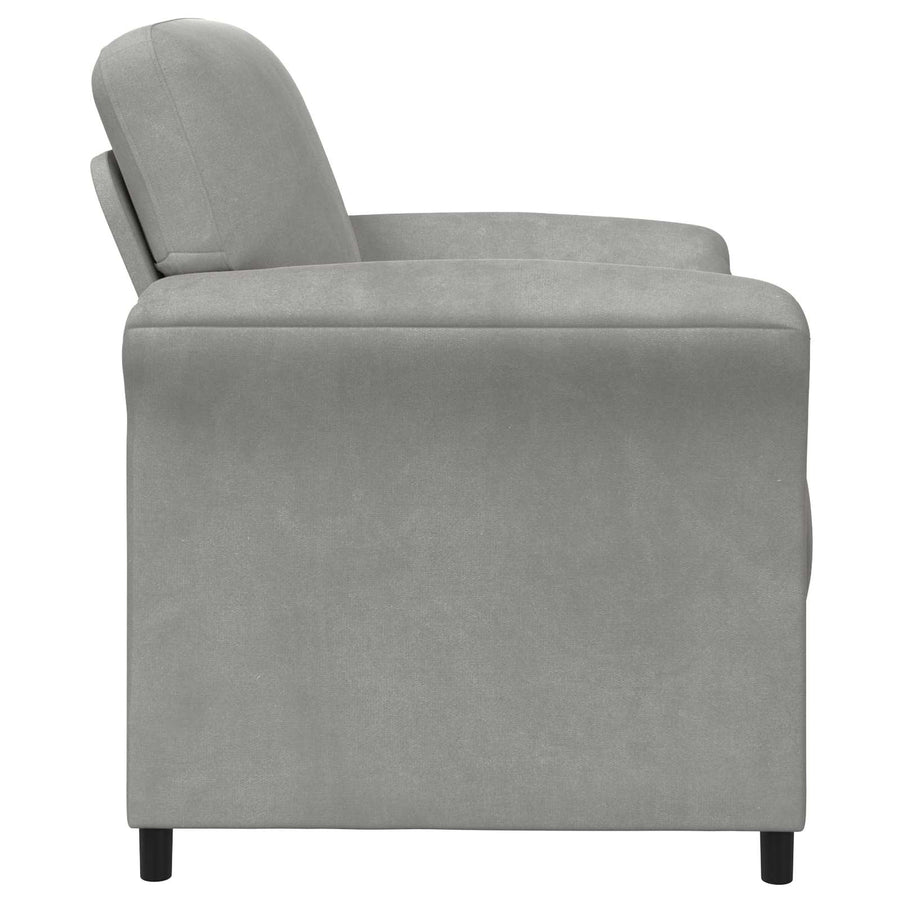 1-Zits Bank Lichtgrijs 88 x 83 x 95 cm Fluweel