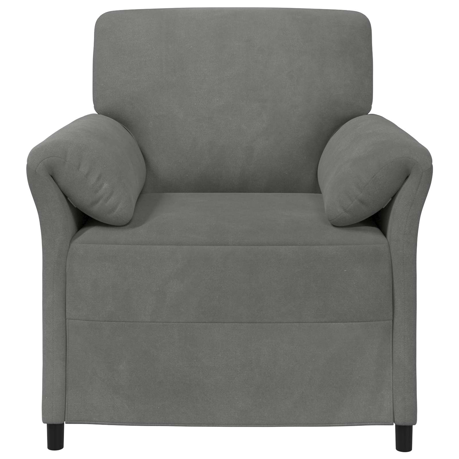 1-Zits Bank Donkergrijs 88 x 83 x 95 cm Fluweel