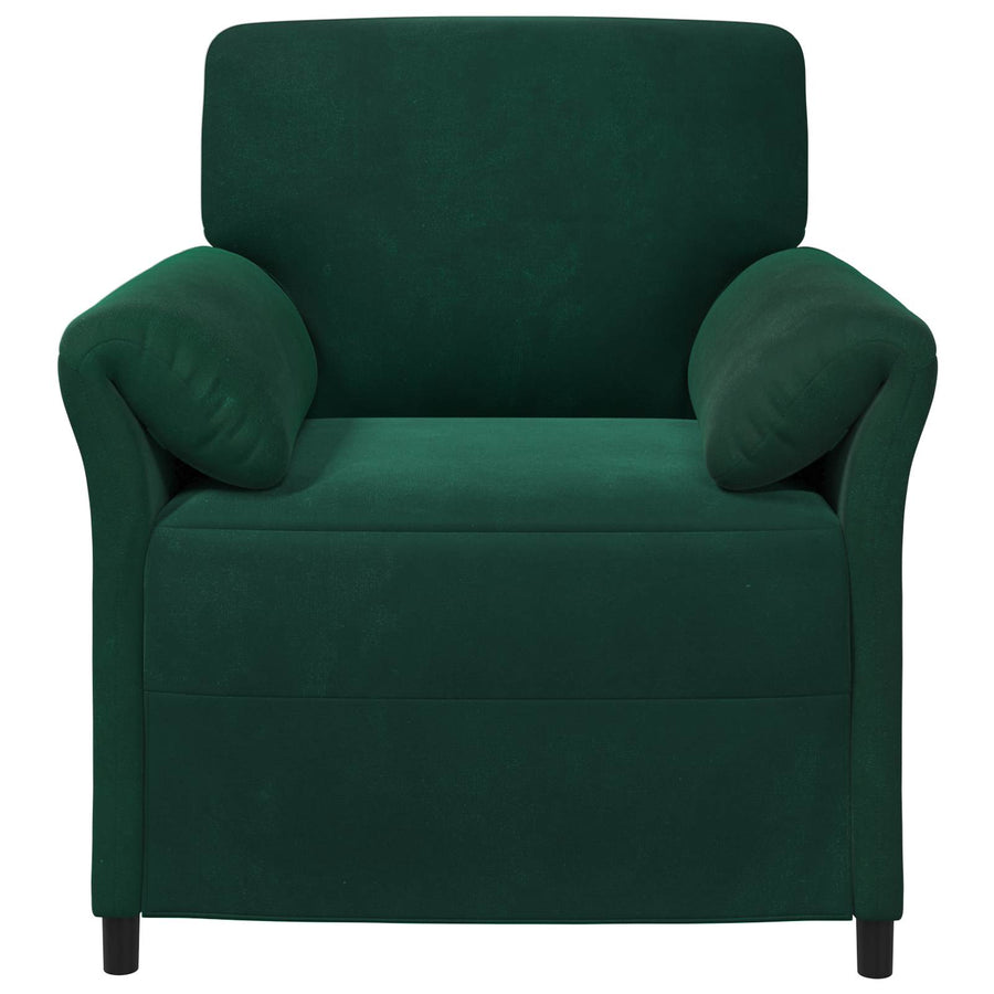 1-Zits Bank Donkergroen 88 x 83 x 95 cm Fluweel