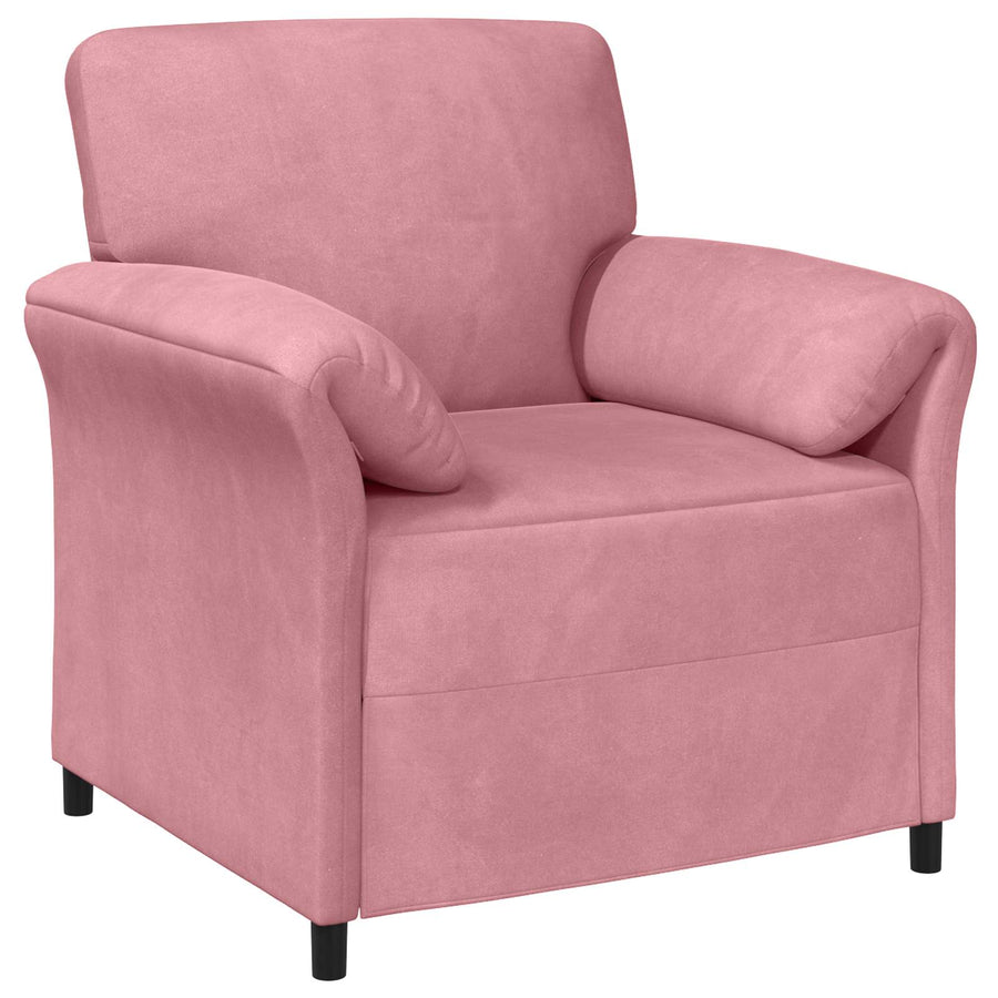 1-Zits Bank Roze 88 x 83 x 95 cm Fluweel