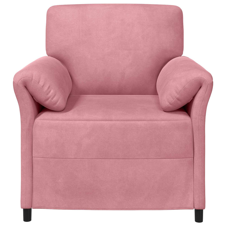 1-Zits Bank Roze 88 x 83 x 95 cm Fluweel