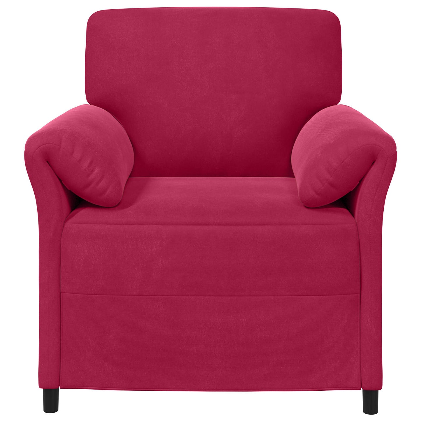 1-Zits Bank Wijnrood 88 x 83 x 95 cm Fluweel