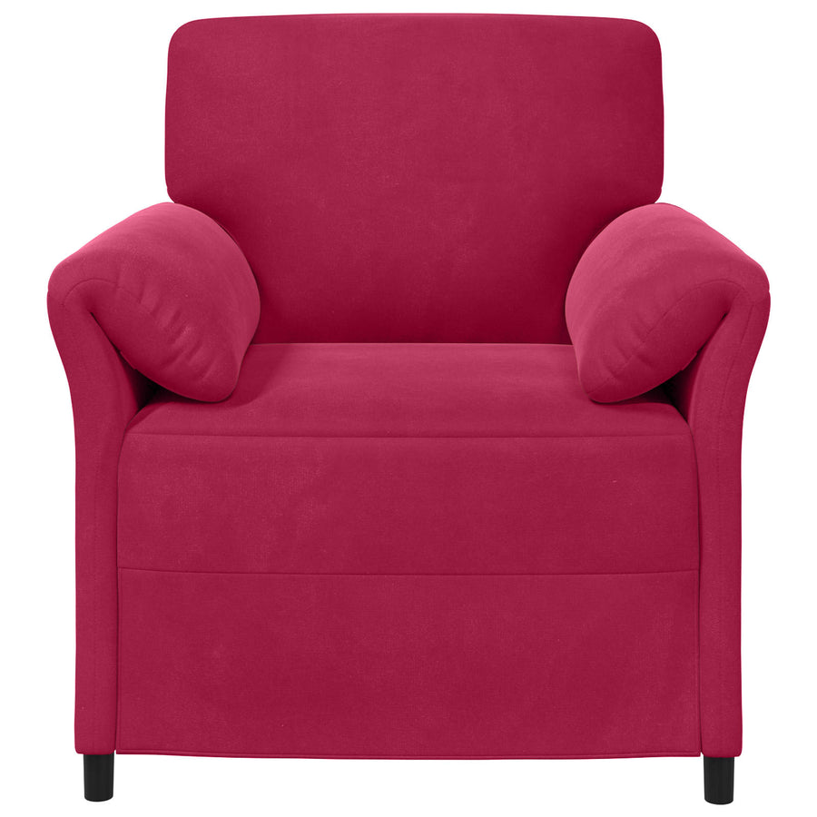 1-Zits Bank Wijnrood 88 x 83 x 95 cm Fluweel