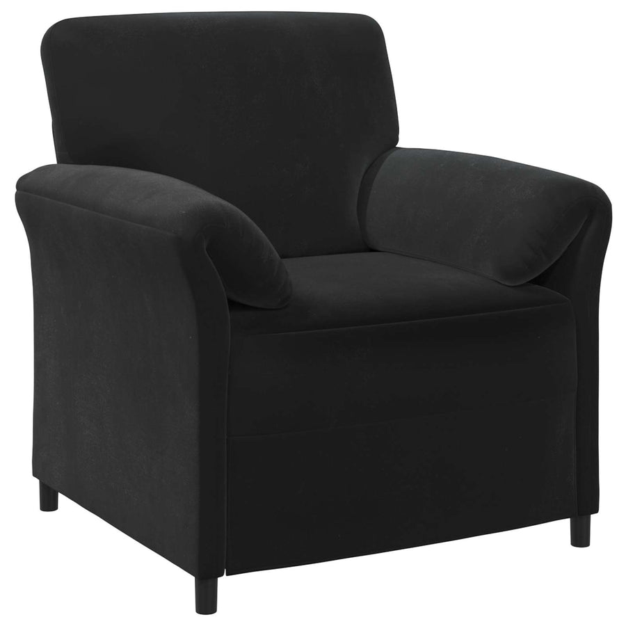 1-Zits Bank Zwart 88 x 83 x 95 cm Fluweel