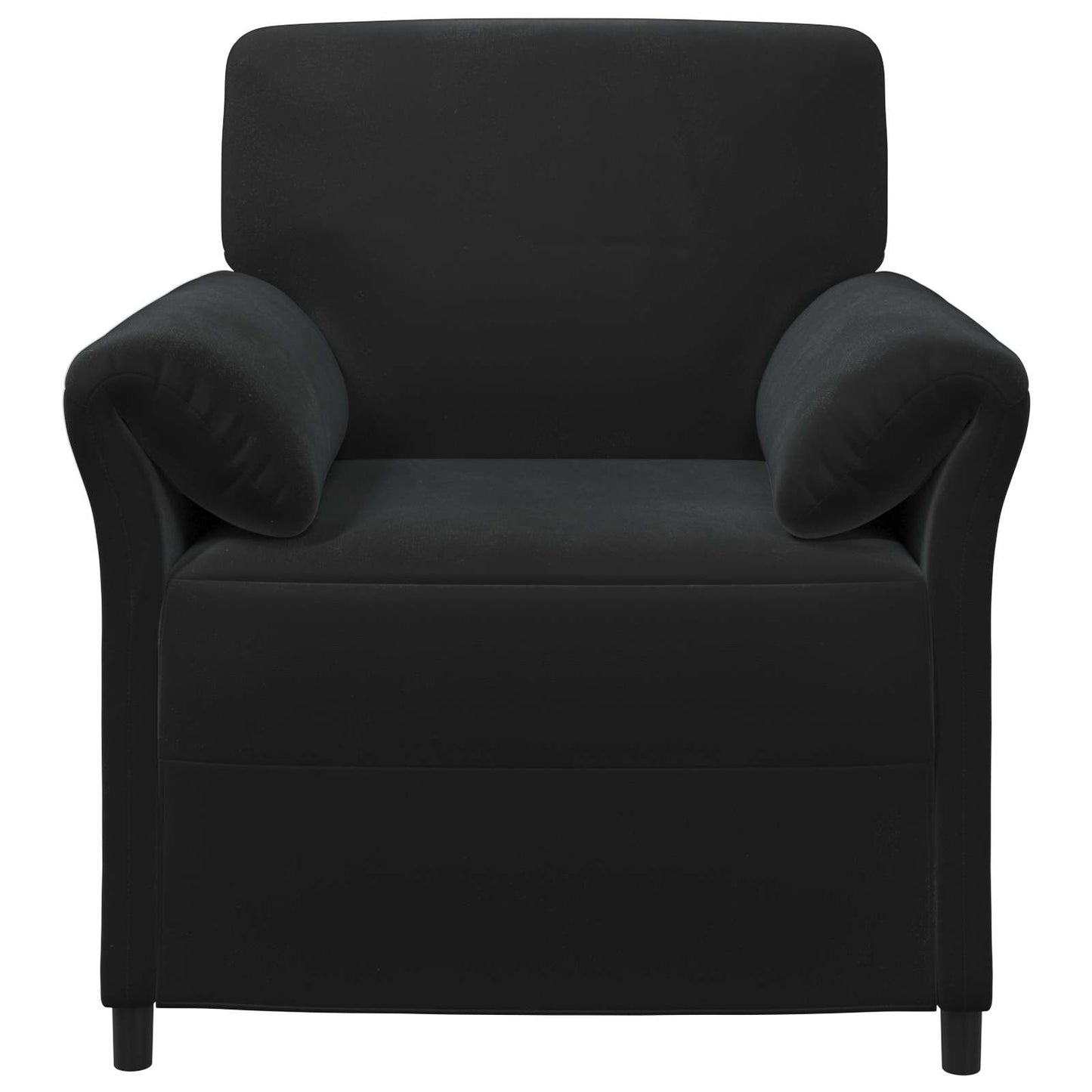 1-Zits Bank Zwart 88 x 83 x 95 cm Fluweel