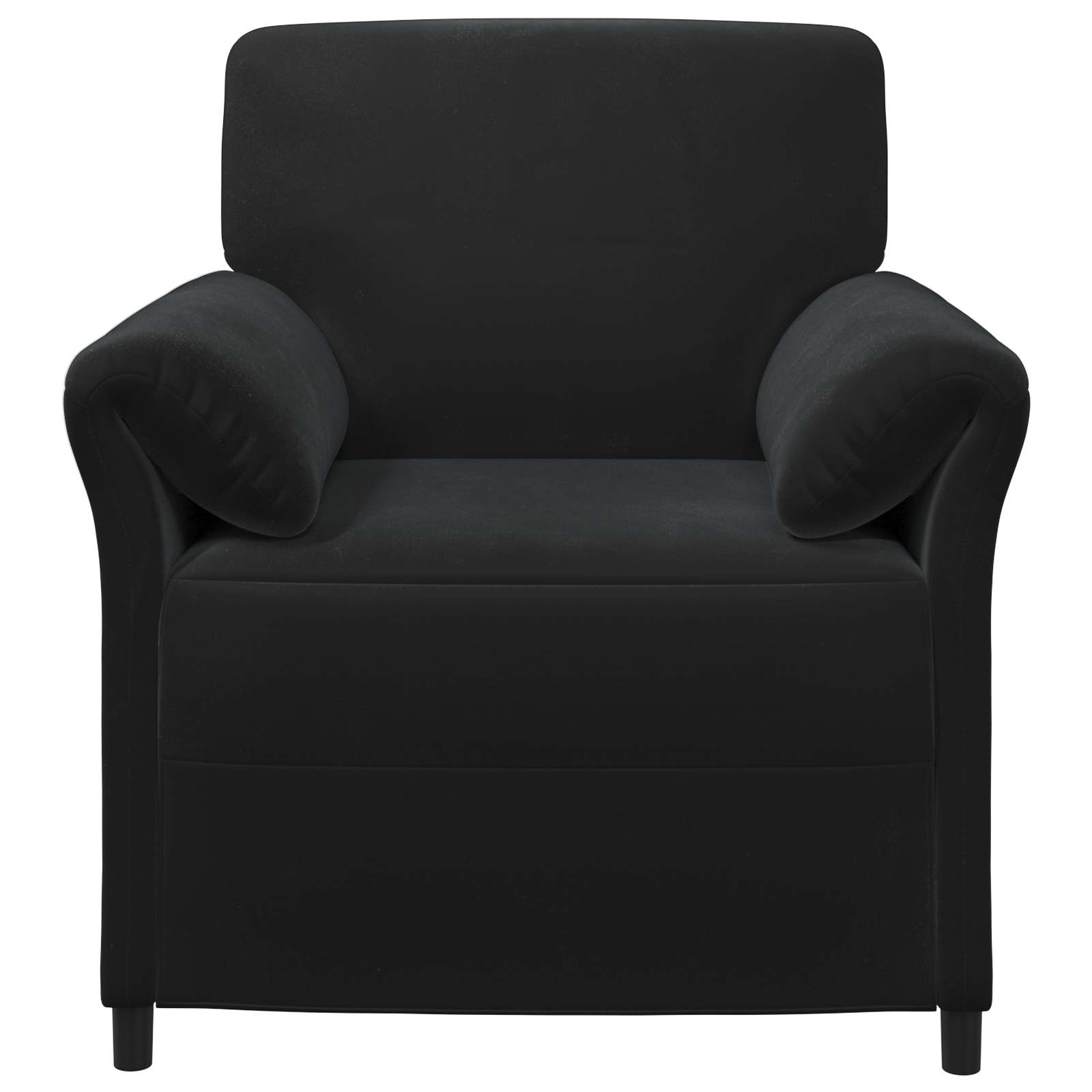 1-Zits Bank Zwart 88 x 83 x 95 cm Fluweel