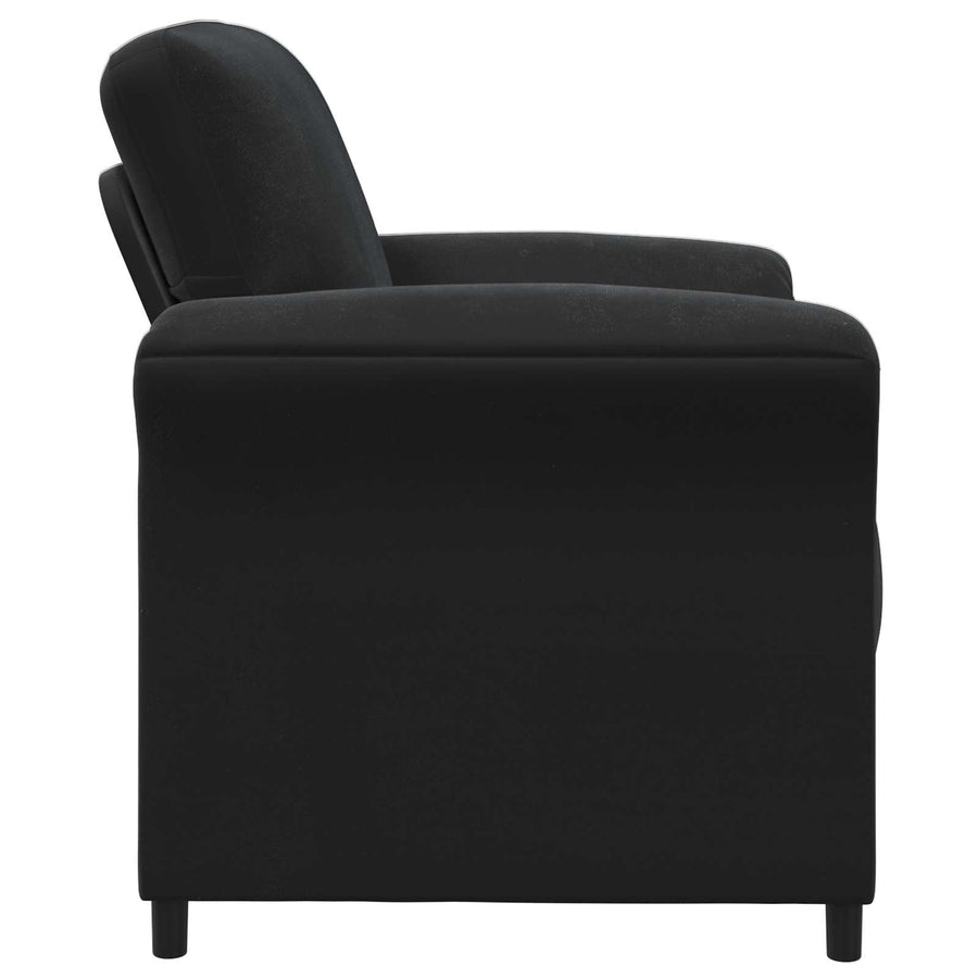 1-Zits Bank Zwart 88 x 83 x 95 cm Fluweel