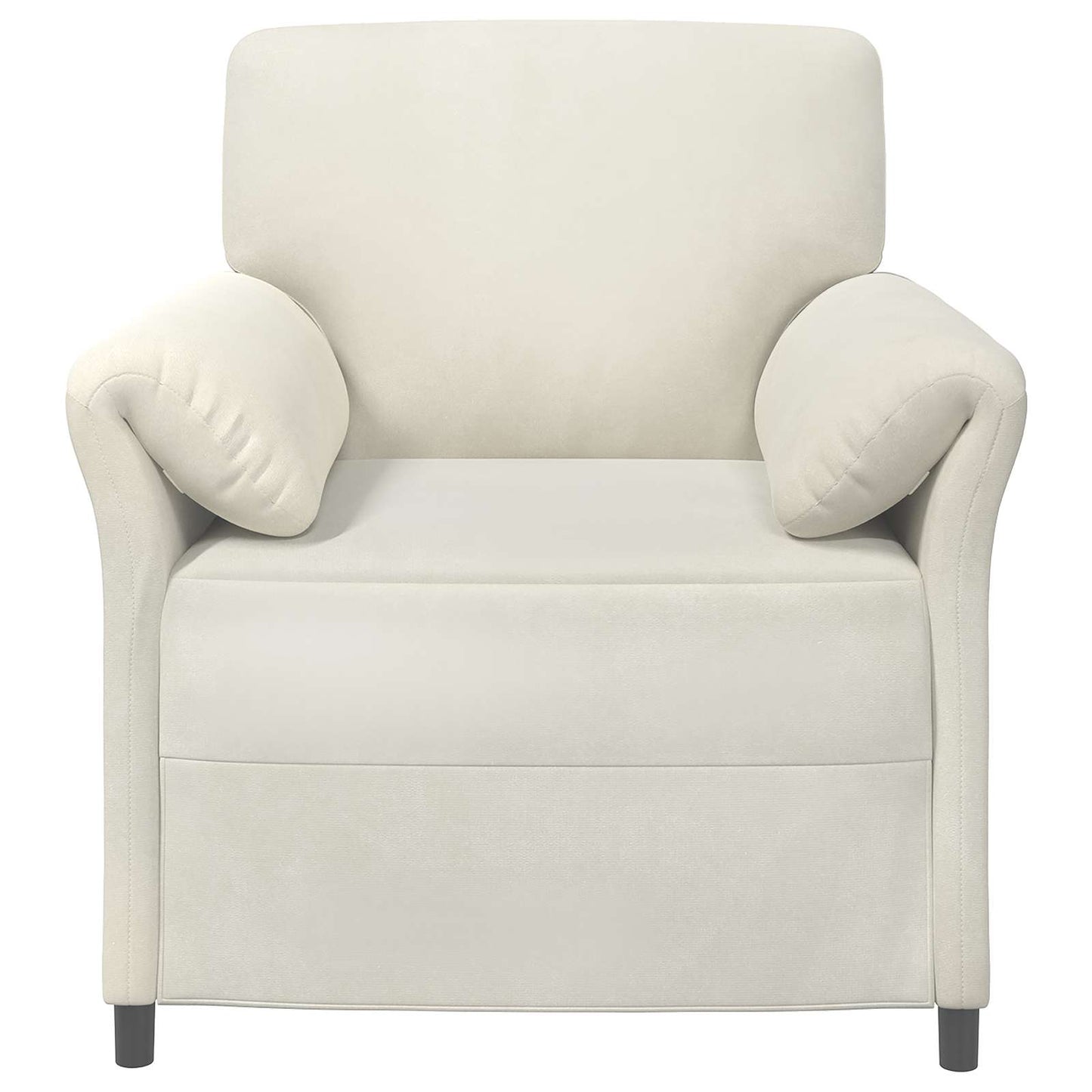 1-Zits Bank Crèmekleurig 88 x 83 x 95 cm Fluweel