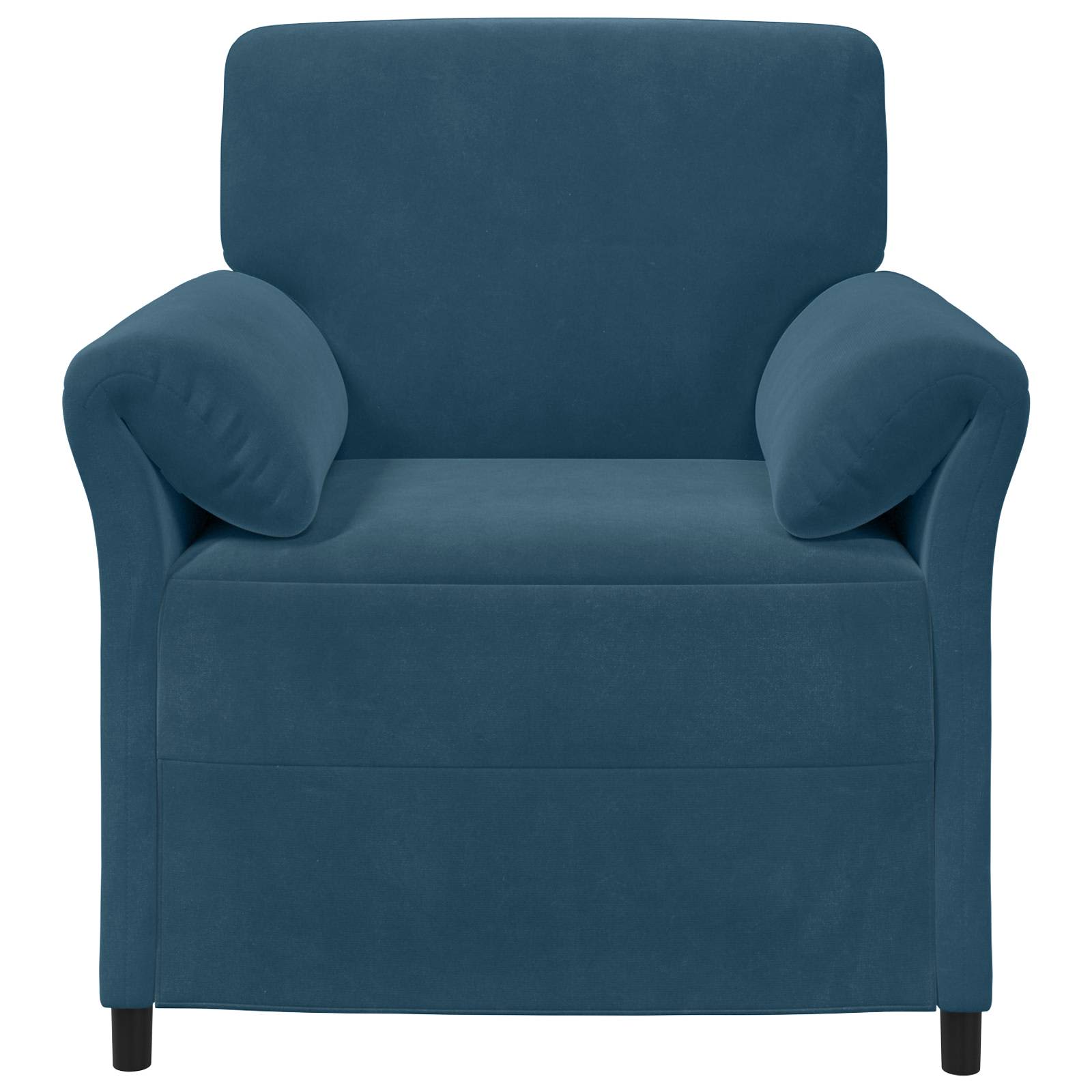 1-Zits Bank Blauw 88 x 83 x 95 cm Fluweel