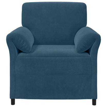 1-Zits Bank Blauw 88 x 83 x 95 cm Fluweel
