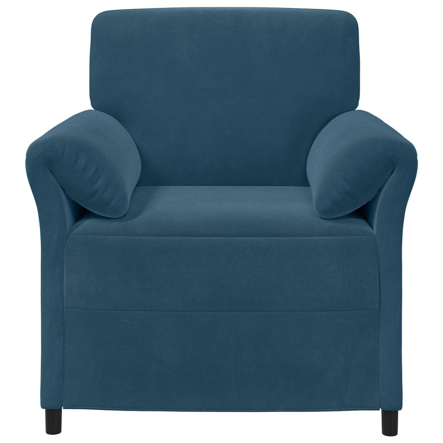 1-Zits Bank Blauw 88 x 83 x 95 cm Fluweel