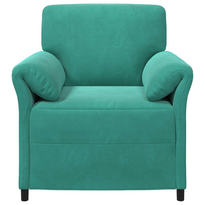 1-Zits Bank Turquoise 88 x 83 x 95 cm Fluweel