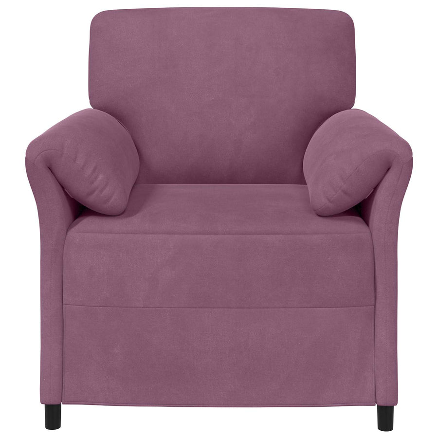 1-Zits Bank Paars 88 x 83 x 95 cm Fluweel