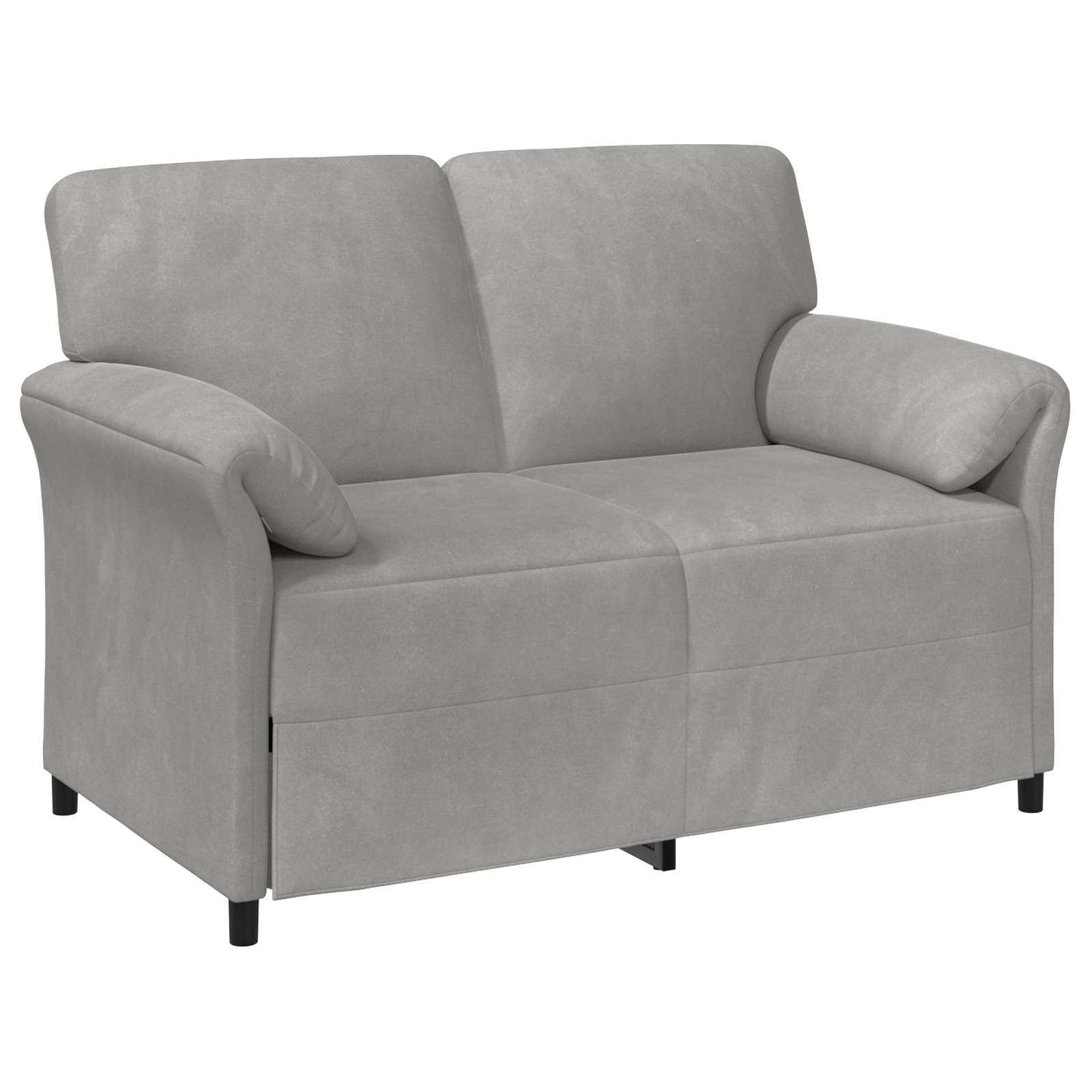 2-Zits Sofa Lichtgrijs 138 x 83 x 95 cm Fluweel