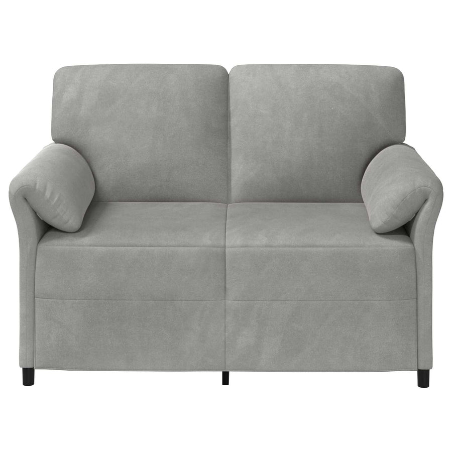 2-Zits Sofa Lichtgrijs 138 x 83 x 95 cm Fluweel