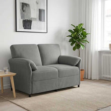 2-Zits Sofa Donkergrijs 138 x 83 x 95 cm Fluweel