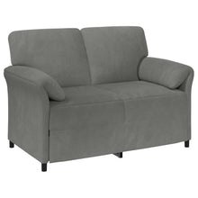 2-Zits Sofa Donkergrijs 138 x 83 x 95 cm Fluweel