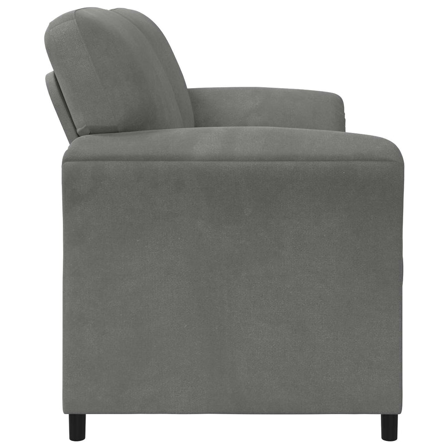 2-Zits Sofa Donkergrijs 138 x 83 x 95 cm Fluweel